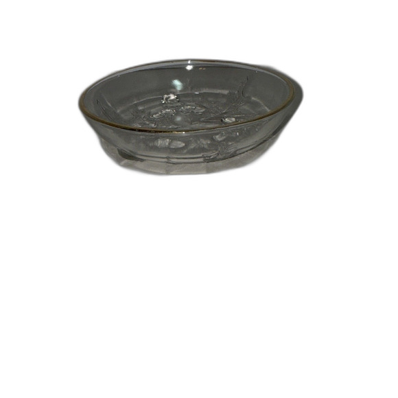 Vintage Small Clear Federal Glass Decorative Bowl- 6 inches wide & 1.5" tall - Picture 1 of 4